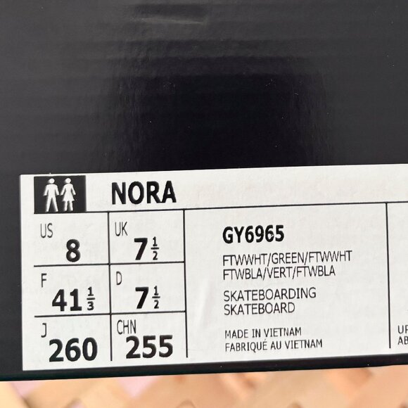 Adidas NORA skate shoes - Size 8M / 9.5W - Picture 6 of 6